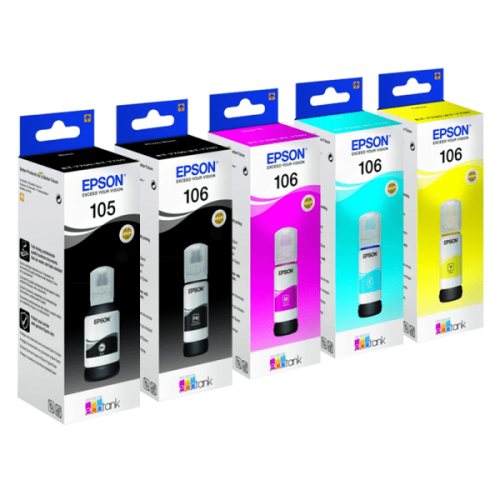 Epson 105 & 106 EcoTank Ink Bottles