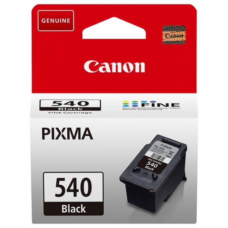 Canon PG-540 Black Standard Capacity Ink Cartridge 8ml (5225B001)