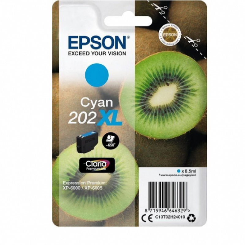 Epson 202XL Original Cyan Ink Cartridge