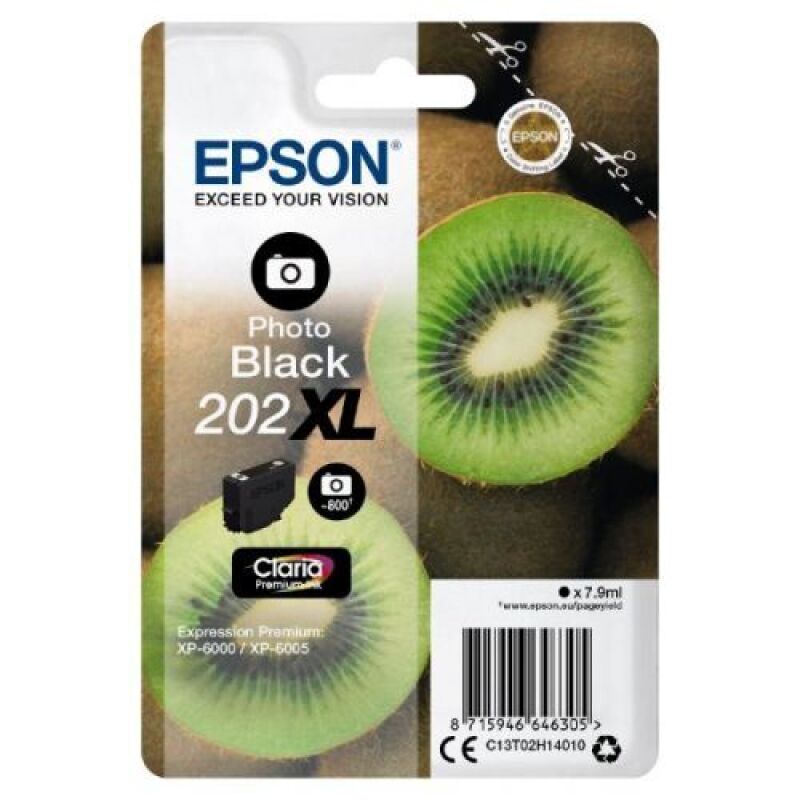 Epson 202XL Original Photo Black Ink Cartridge