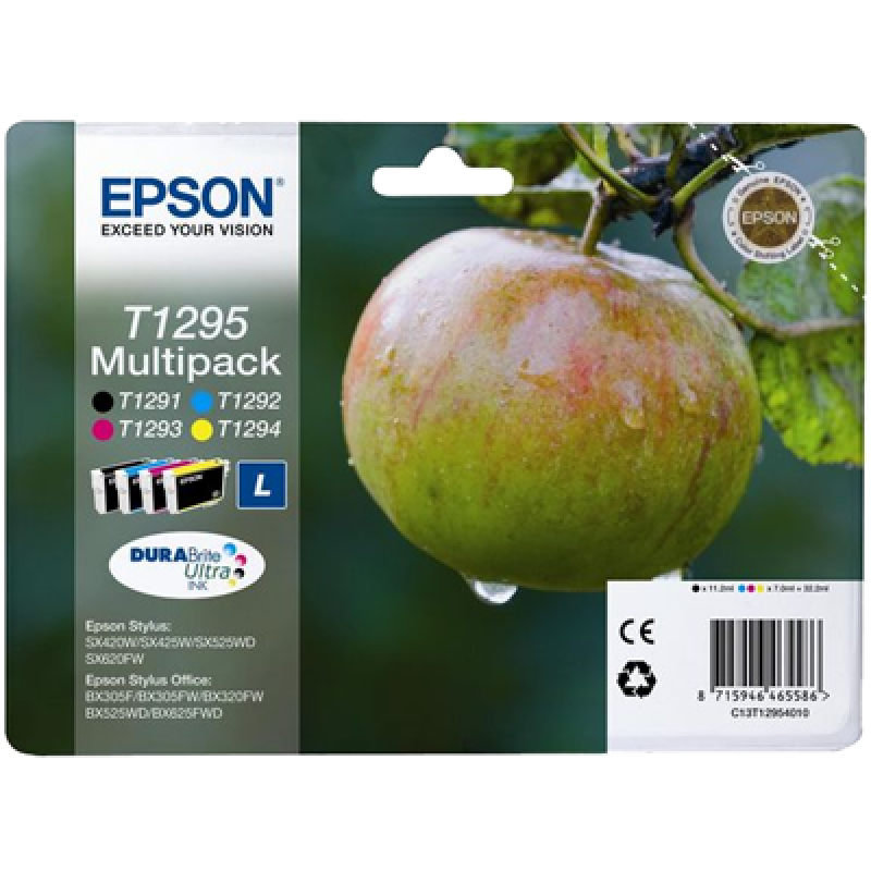 Epson T1295 Original Ink Cartridge Multipack BK/C/M/Y