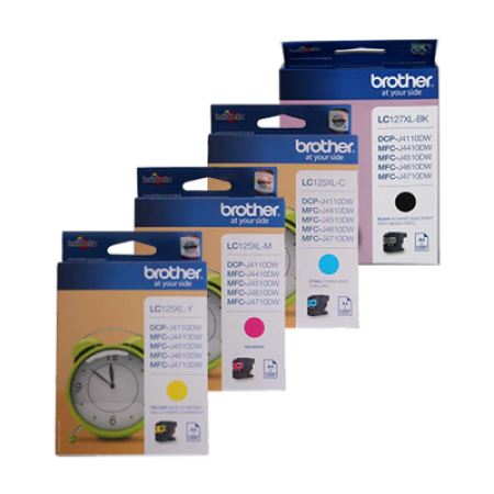 Brother LC127XL/LC125XL Multipack Ink Cartridges BK/C/M/Y Original Brother LC127XL/LC125XL Multipack Ink Cartridges BK/C/M/Y Original