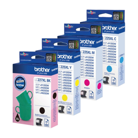 Brother LC227XL + LC225XL Original Ink Cartridge Multipack BK/C/M/Y Brother LC227XL + LC225XL Original Ink Cartridge Multipack BK/C/M/Y