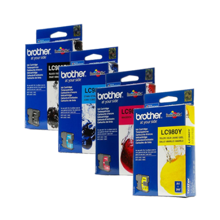 Brother LC980 Multipack Ink Cartridges BK/C/M/Y Original Brother LC980 Multipack Ink Cartridges BK/C/M/Y Original