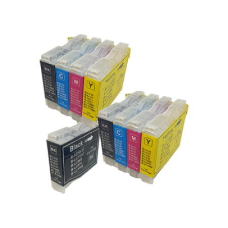 Compatible Brother LC1000 Ink Cartridge 9 Pack - Extra Black