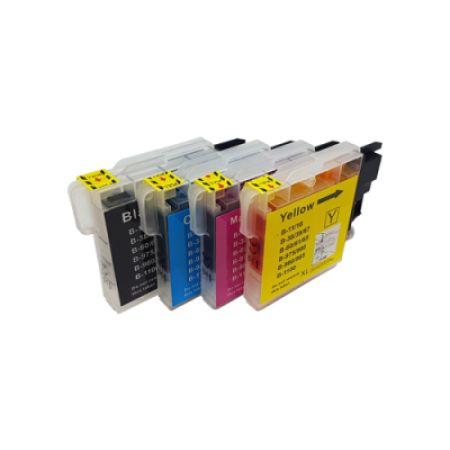 Compatible Brother LC1100 Ink Cartridge Multipack - 4 Inks