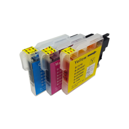 Compatible Brother LC1100 Ink Cartridge Colour Pack - 3 Inks