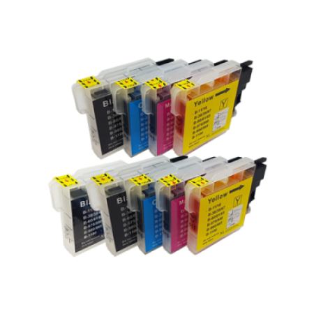 Compatible Brother LC1100 Ink Cartridge 9 Pack - Extra Black