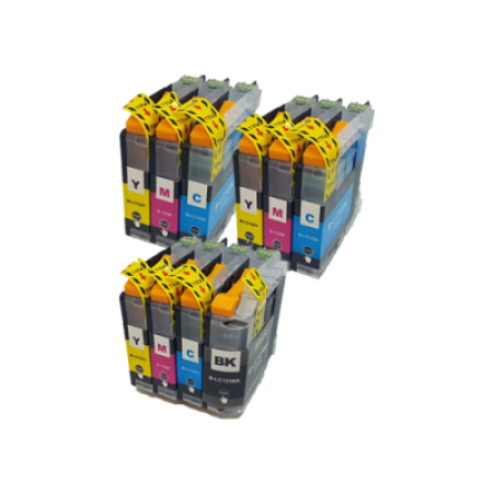 Compatible Brother LC123 Ink Cartridge 10 Pack - Extra Colours