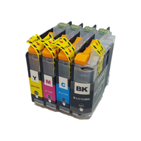 Compatible Brother LC123 Ink Cartridge Multipack - 4 Inks