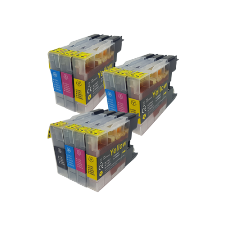 Compatible Brother LC1240XL Ink Cartridge 10 Pack - Extra Colours