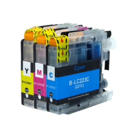 Compatible Brother LC223 Ink Cartridge Colour Pack - 3 Inks