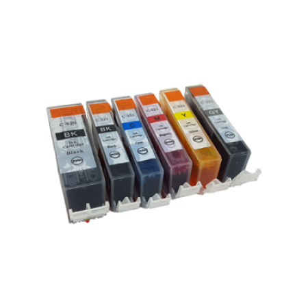 Compatible Canon PGI-520 / CLI-521 Ink Cartridge Multipack - 6 Inks