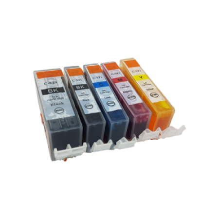 Compatible Canon PGI-520 / CLI-521 Ink Cartridge Multipack - 5 Inks