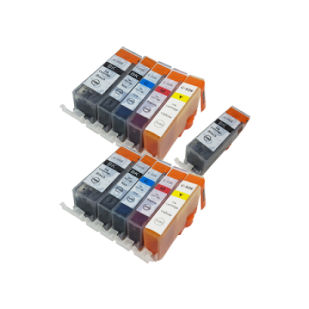 Compatible Canon PGI-525 / CLI-526 Ink Cartridge 11 Pack - Extra PGI-525