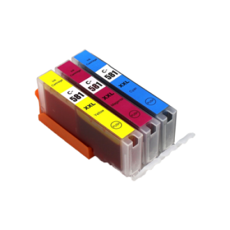 Compatible Canon CLI-581XXL Ink Cartridge Colour Pack - 3 Inks