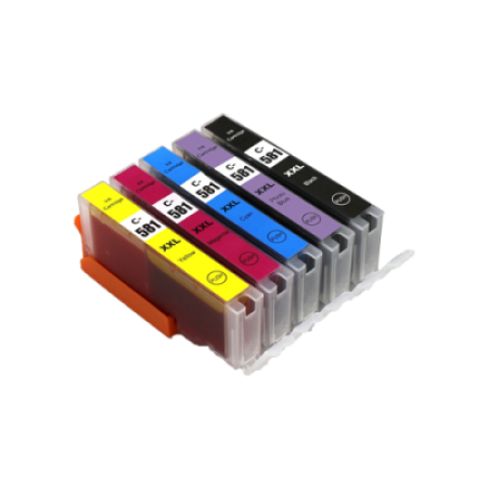 Compatible Canon CLI-581XXL Ink Cartridge Colour Pack - 5 Inks