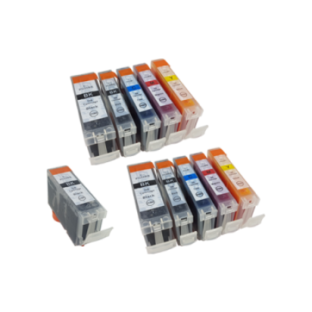 Compatible Canon PGI-5 / CLI-8 Ink Cartridge 11 Pack - Extra PGI-5