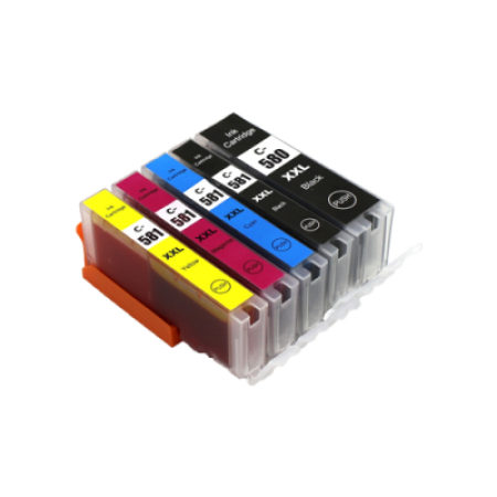 Compatible Canon PGI-580 CLI-581 XXL Ink Cartridge Multipack - 5 Inks