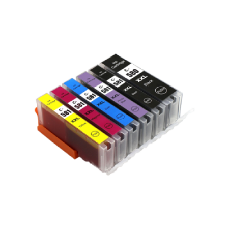 Compatible Canon PGI-580 CLI-581 XXL Ink Cartridge Multipack - 6 Inks