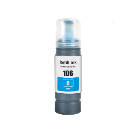 Compatible Epson 106 Cyan Ecotank Black Ink Bottle