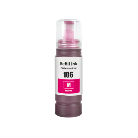 Compatible Epson 106 Magenta Ecotank Black Ink Bottle