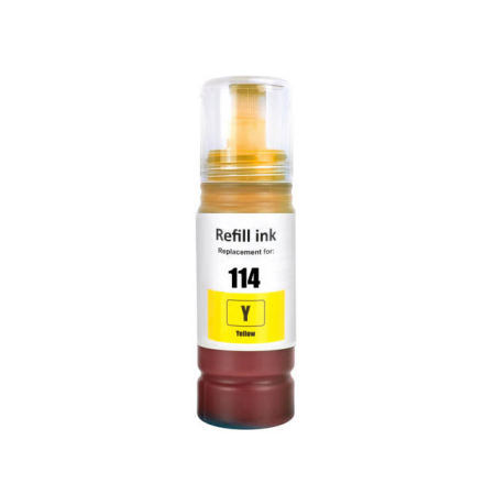 Compatible Epson 114 Yellow Ink Bottle