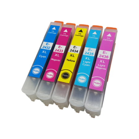 Compatible Epson 24XL Ink Cartridge Colour Pack - 5 Inks