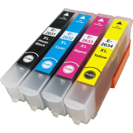 Compatible Epson 26XL Ink Cartridge Colour Pack - 4 Inks