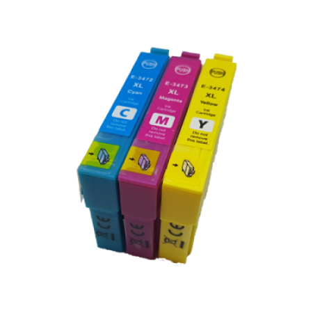 Compatible Epson 34XL Ink Cartridge Colour Pack - 3 Inks