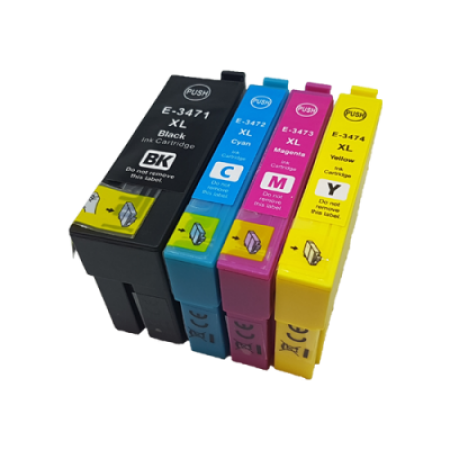 Compatible Epson 34XL Ink Cartridges Multipack - 4 Inks