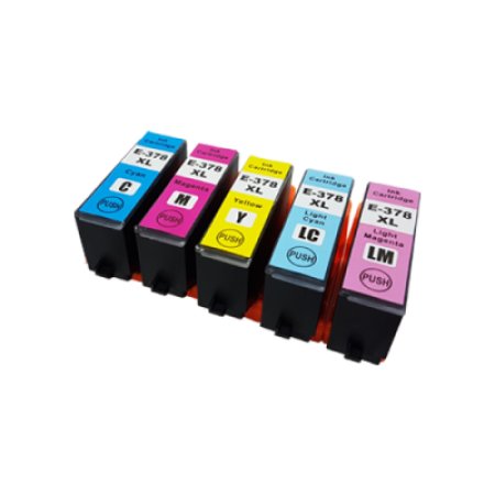 Compatible Epson 378XL Ink Cartridge Colour Pack - 5 Inks