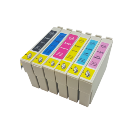 Compatible Epson T0801 - T0806 Ink Cartridge Multipack - 6 Inks