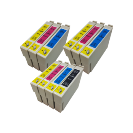 Compatible Epson T0891 - T0894 Ink Cartridge 10 Pack - Extra Colours