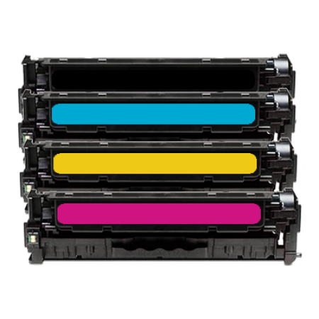 Compatible HP 125A Toner Cartridge Multipack - 4 Toners