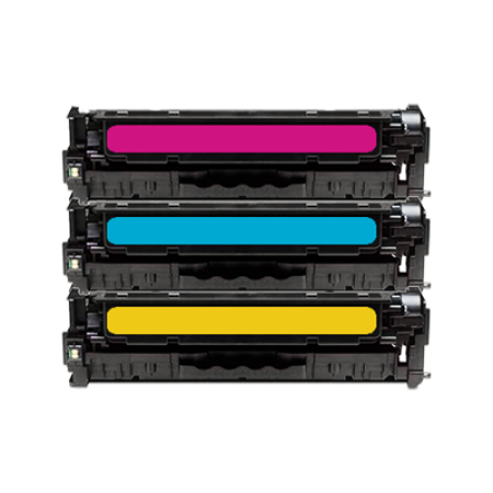 Compatible HP 125A Toner Cartridge Colour Pack - 3 Toners