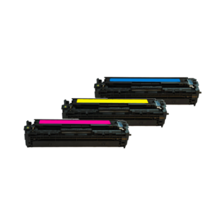 Compatible HP 128A Toner Cartridge Colour Pack - 3 Toners