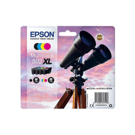 Epson 502XL Binoculars Original Multipack Ink Cartridges BK/C/M/Y