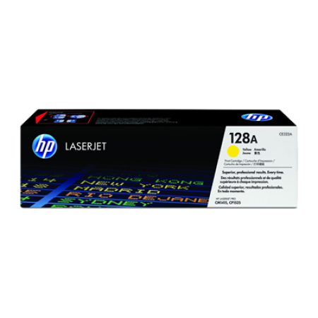 Original HP 128A CE322A Toner Cartridge - Yellow