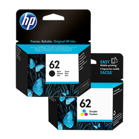 HP 62 Multipack Black + Colour Ink Cartridges BK/C/M/Y Original HP 62 Multipack Black + Colour Ink Cartridges BK/C/M/Y Original