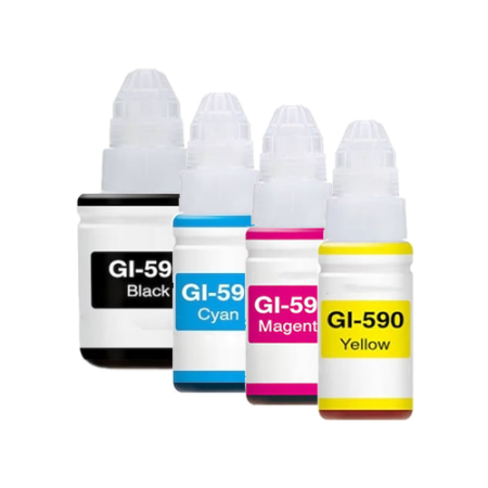 Compatible Canon GI-590 Ink Bottle Multipack - 4 Inks